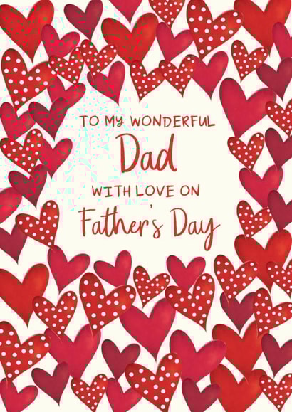 Classic Father's Day Card - Wonderful Dad created by The Boy and the Bear