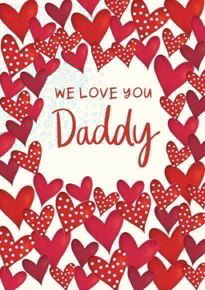 Classic Father's Day Card - We Love You created by The Boy and the Bear
