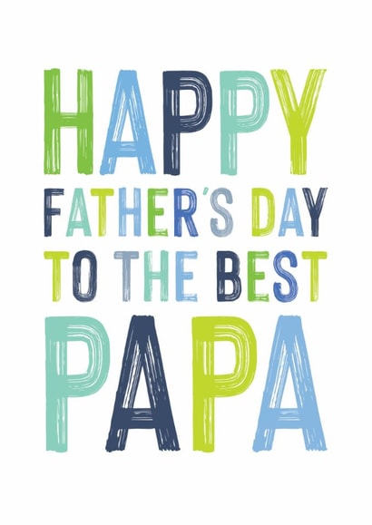 Classic Father's Day Card - Best Papa created by Studio 9
