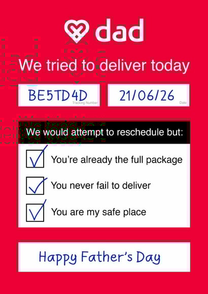 Funny Father's Day Card - DPD Delivery created by Of Life & Lemons Ltd.