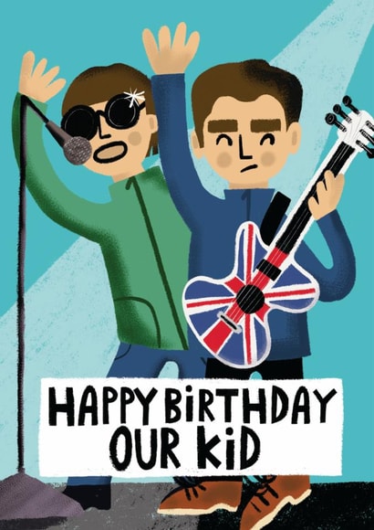 Fun Birthday Card - Our Kid - Oasis created by @AimeeStevens.Design