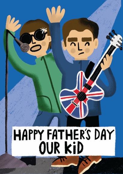 Classic Father's Day Card - Our Kid - Oasis created by @AimeeStevens.Design