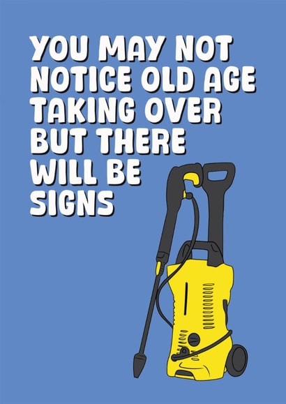 Cheeky Birthday Card - For Him - Pressure Washer created by Stuck Shop Gifts