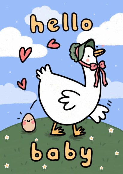Cute New Baby Card - New Arrival - Single Parent created by Wren & Wilson