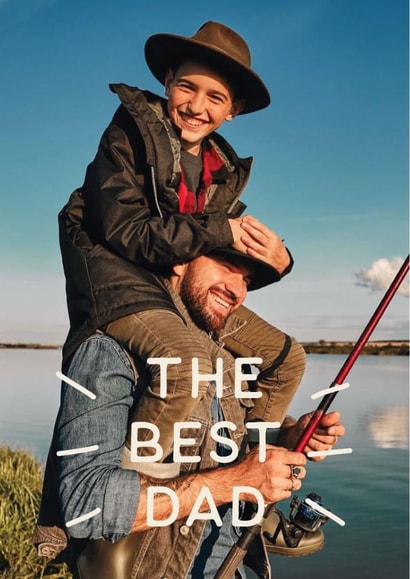 Classic Photo Card - The Best Dad created by AniSomi
