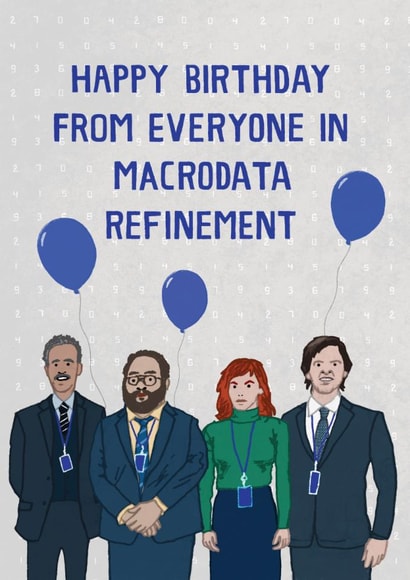 Fun Birthday Card - Severance - Macrodata Refinement created by Pencilface