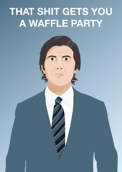 Severance Mark Scout (Adam Scott) Waffle Party - Birthday card created by Mark Winter