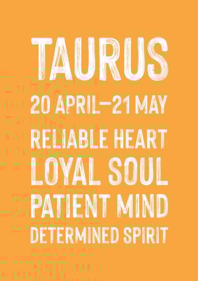 Classic Birthday Card - Taurus created by Studio 9