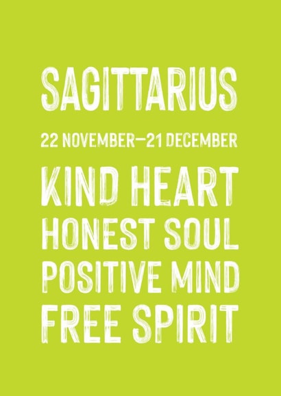 Classic Birthday Card - Sagittarius created by Studio 9