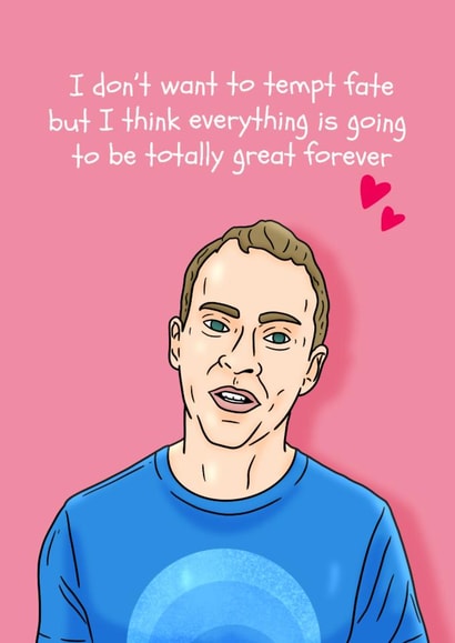 Peep Show Anniversary/Valentine's Day Card - Tempt Fate - Jez created by Pedges Houseboat