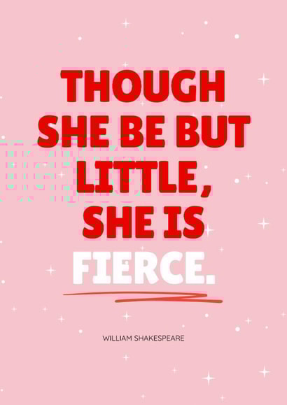 Fun Just Because Card - For Her - William Shakespeare Quote created by Danielle Ellen
