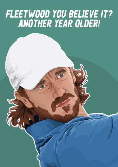 Tommy Fleetwood Golf Birthday Card created by Pink + Pip