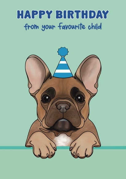 French Bulldog Birthday Card - Fur Baby created by Choo Choo 
