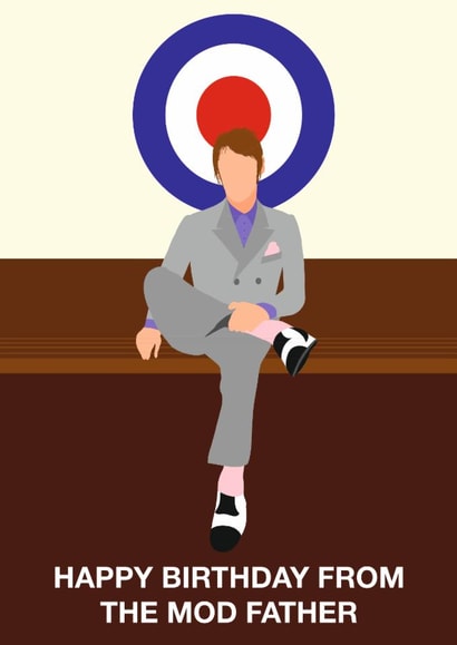 Fun Birthday Card - Paul Weller - The Jam created by Paul Jones