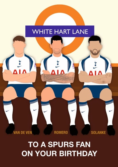 Tottenham Birthday Card - Spurs Fan - White Hart Lane created by Paul Jones