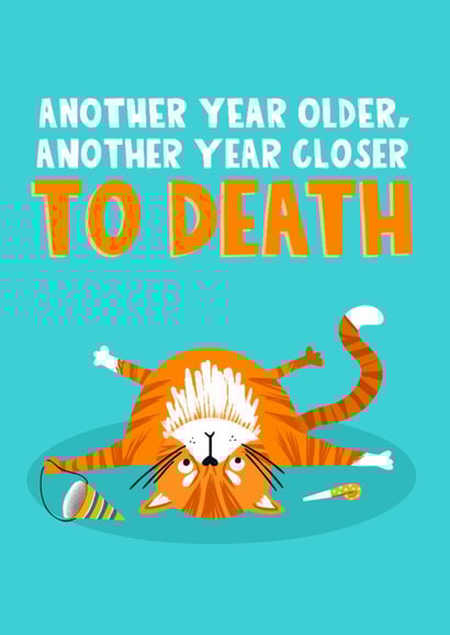 Fun Birthday Card - Cat - Older created by Lucy Maggie Designs