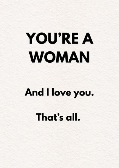 Heartfelt Thinking Of You Card - Affirmation - Trans Woman created by Matthew Curry