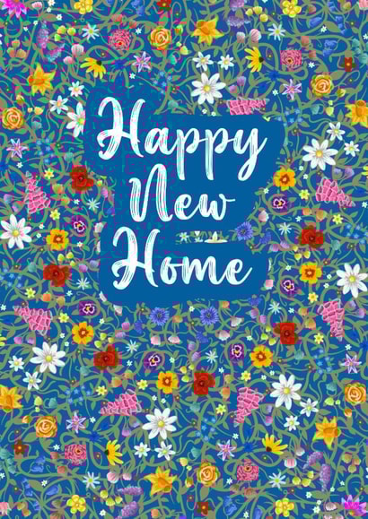 Happy New Home- Wildflower design- Cottagecore created by Jen James
