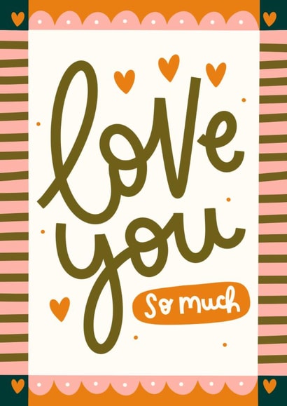 Classic Anniversary Card - Love You So Much created by Abbie Imagine