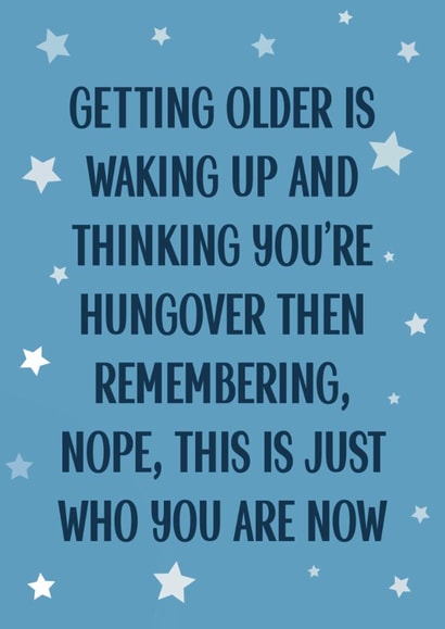 Funny Birthday Card - Getting Older created by Choo Choo 