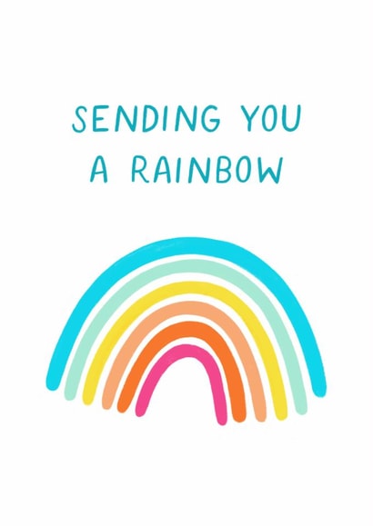 Fun Love & Friendship/Thinking Of You - Sending You A Rainbow Card created by Pear Tree Press