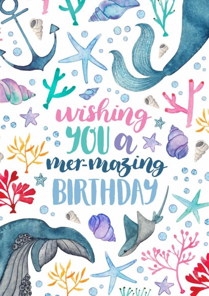 Pretty Birthday Card - Under The Sea created by Elena O'Neill