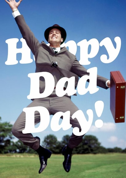 Funny Father's Day Card - Jump For Joy created by Dean Morris Cards