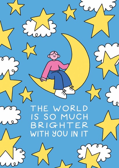 Cute Love And Friendship Card - Brighter World created by Stormy Knight