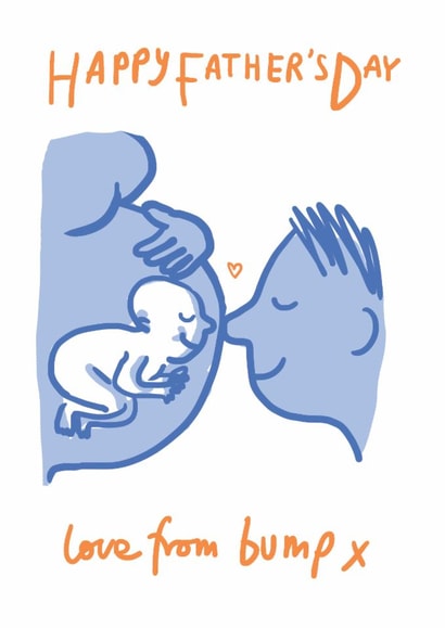 Happy Father's Day Card - From The Bump - Dad To Be created by Sarah Ray