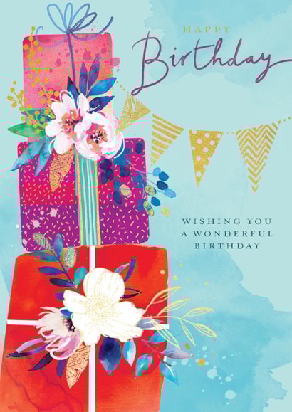 Classic Birthday Card - For Her - Presents created by Ling Design