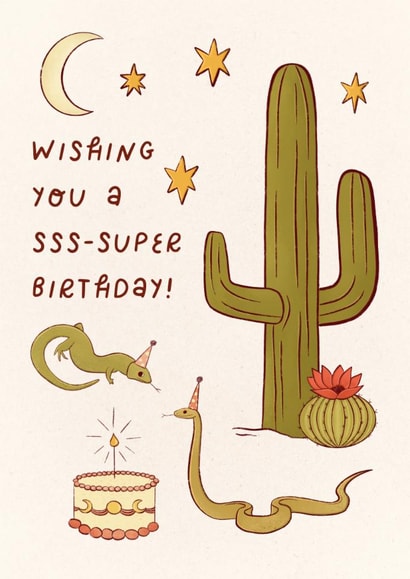 Cute Birthday Card - Desert created by Rebekah Klimuck