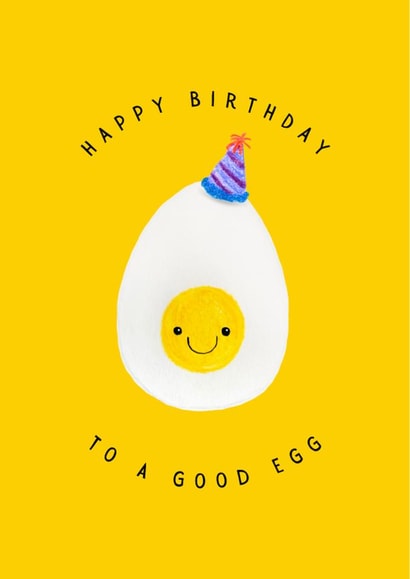 Cute Birthday Card - Good Egg created by Chipper Prints