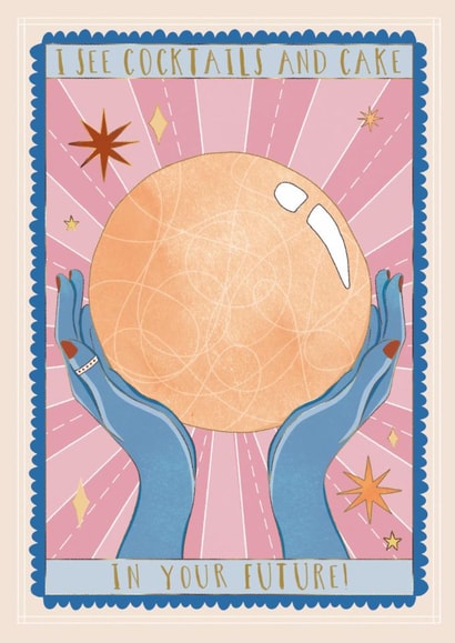 Arty Birthday Card - Crystal Ball created by Great British Card Company