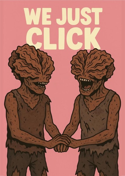 We Just Click - Last Of Us Video Game Clicker Inspired Love Card created by Olivia 
