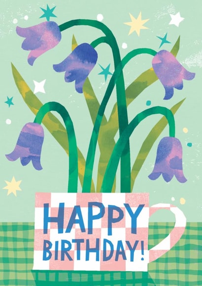 Pretty Birthday Card - Bluebell Bouquet created by Catherine Pape
