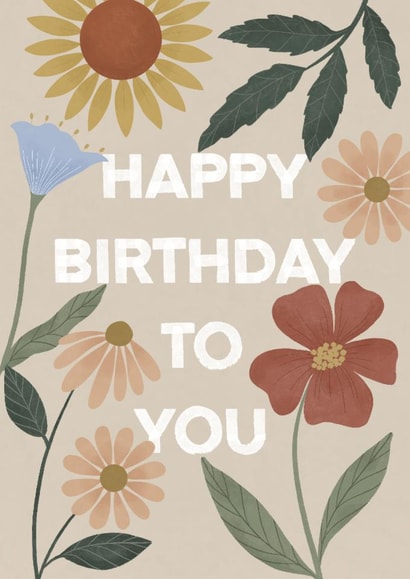 Classic Birthday Card - For Her - Flowers created by Ellice Owens Designs