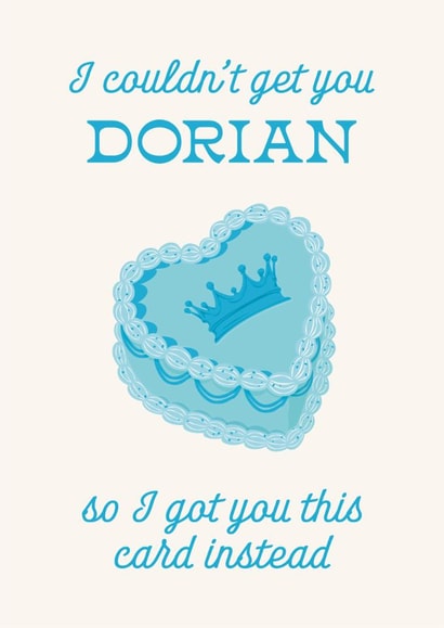 Funny Birthday Card - Dorian - Throne Of Glass created by Good Girls Book Club