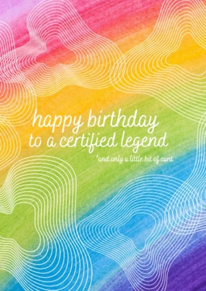 funny birthday card for a friend created by Scribbles by Stenny