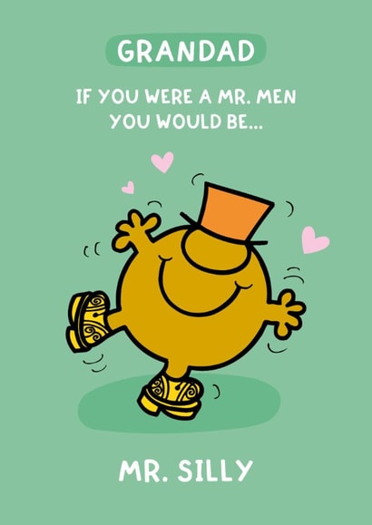 Cute Father’s Day Card - For Grandad - Mr. Silly - Mr. Men created by Mr. Men