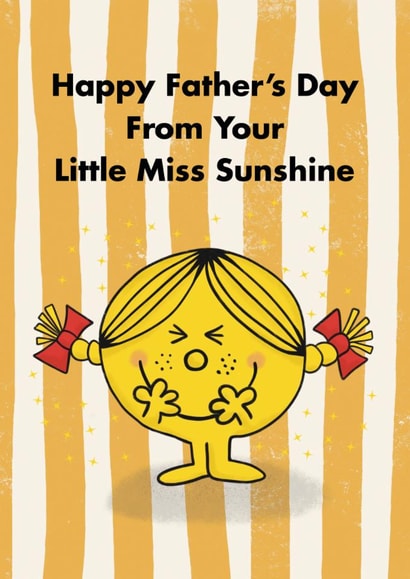 Cute Father's Day Card - From Little Miss Sunshine - Mr. Men created by Mr. Men
