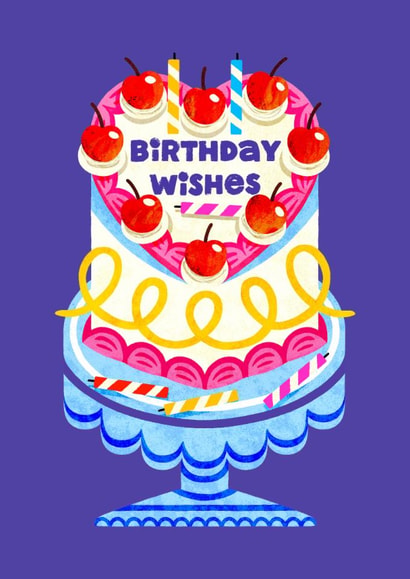 Fun Birthday Card - Cake - Birthday Wishes created by Folio | Ian Owen