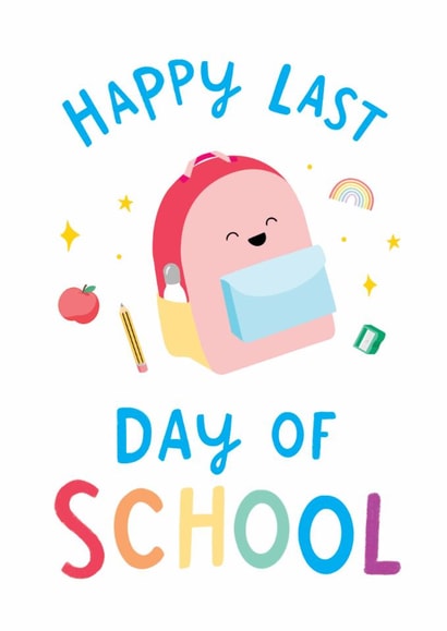 Happy Last Day of School Card for Primary or Pre-School Leaver - Son or Daughter created by The Cake Thief