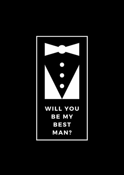 Classic Wedding Card - Best Man - Will You Be My Best Man? created by Jo Hall Designs