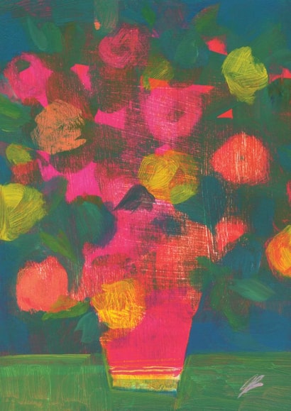 Arty Just Because Card - Abstract - Flowers created by From A Place of Wonder