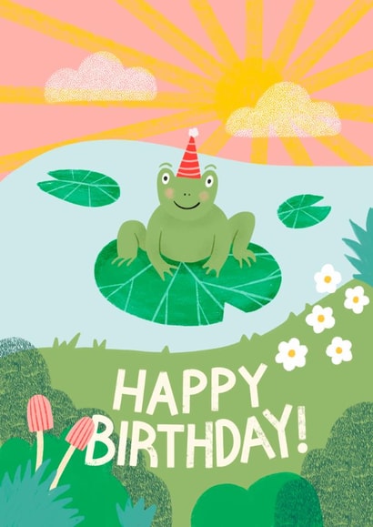 Cute Birthday Card - Fog - Sunrise created by Dafne Design Studio