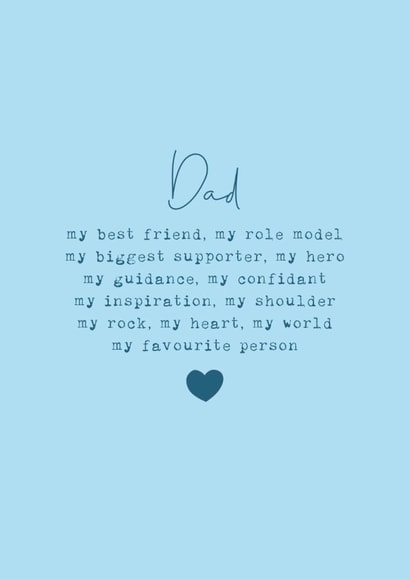 Classic Father's Day/Birthday Card - Favourite Person created by Cake For Breakfast