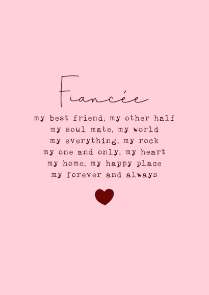 Classic Birthday Card - For Fiancée - Forever And Always created by Cake For Breakfast