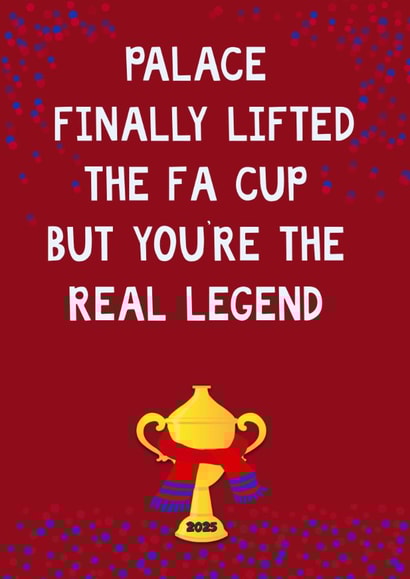 Crystal Palace Father’s Day/Birthday Card - 2025 created by Kerrylovescards