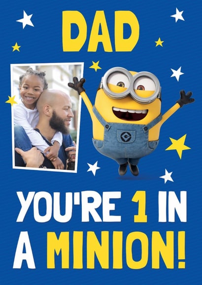 Personalised Minions Father’s Day Photo Card – 1 in a Minion Dad! created by Danilo