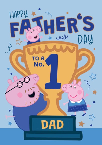 Peppa Pig Father’s Day Card – For a No.1 Dad Champion! created by Danilo